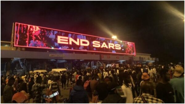 Lekki Tollgate da ke Jihar Legas, lokacin tarzomar EndSARS