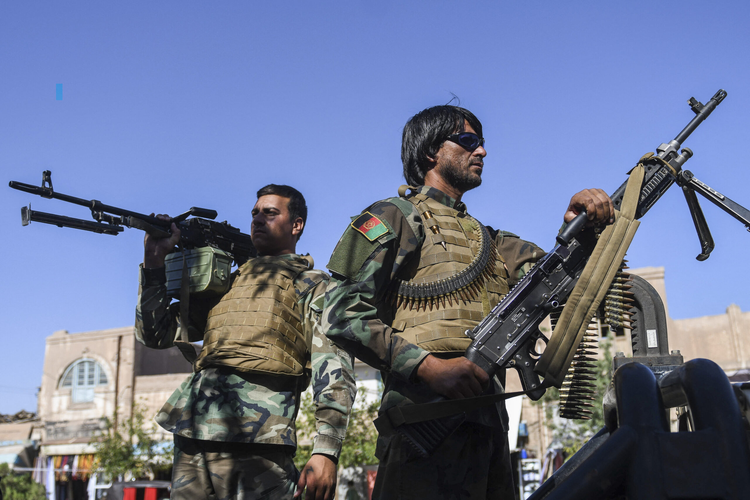 Jami'an tsaron Afghanistan bayan harin da aka kai safiyar Babbar Sallah, 20 ga Yuli, 2021. (Hoto by Hoshang Hashimi / AFP)
