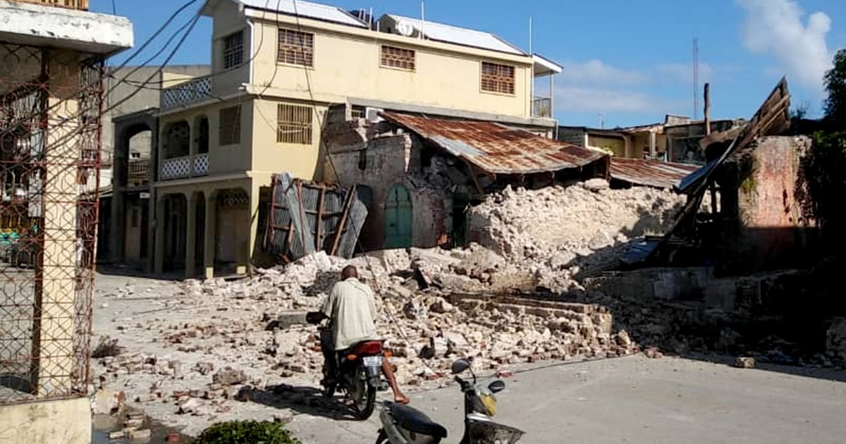 Wani sashe na barnar da girgizar kasar ta yi a Haiti