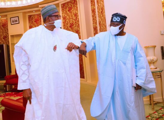 Shugaba Muhammadu Buhari da Bola Ahmed Tinubu