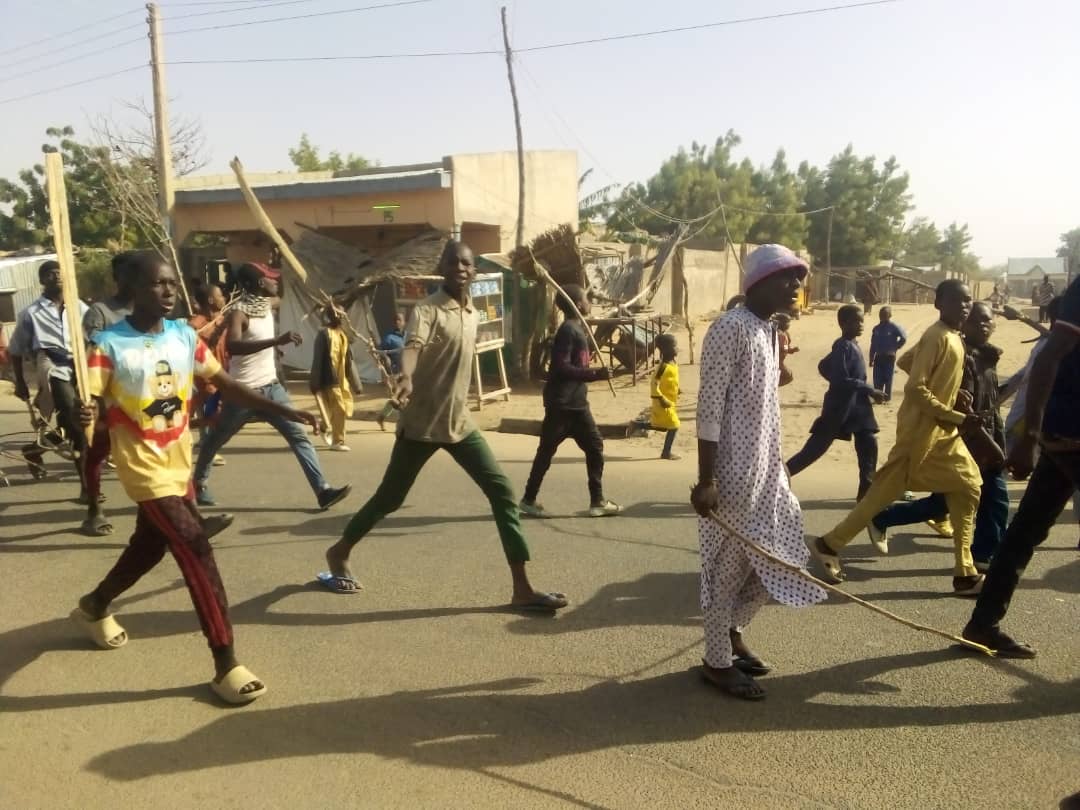 Yadda matasan ke zanga-zanga a Gashuwa