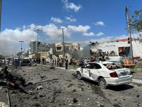 Wajen da aka kai harin a Mogadishu, babban birnin Somaliya
