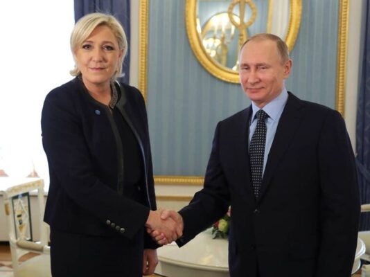 Marine Le Pen da Putin