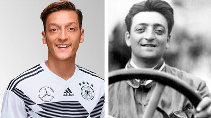 Footballer Mesut Ozil And His Look Alike Enzo Ferrari - Sports