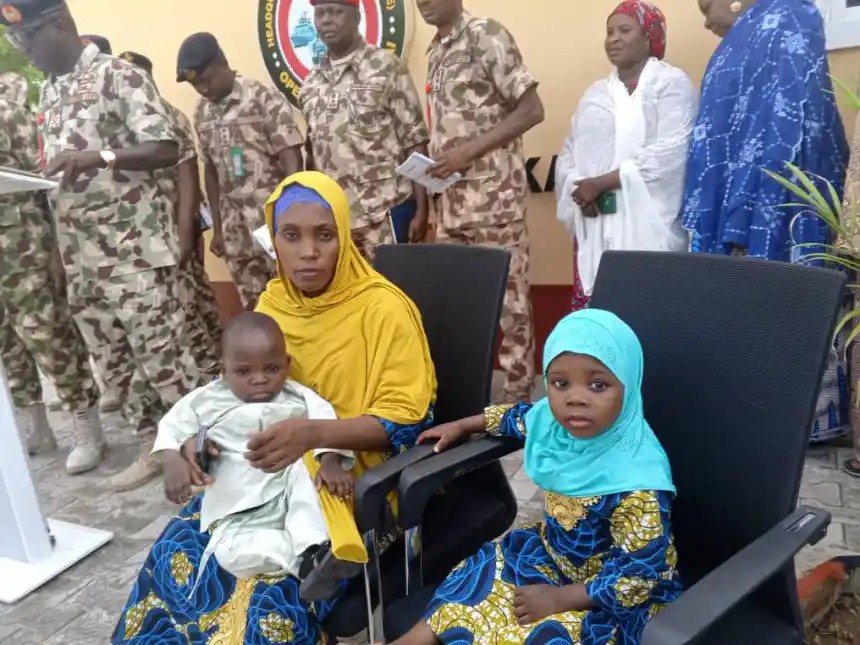 An ceto karin Dalibar Chibok da ’ya’ya da juna-biyu a Borno