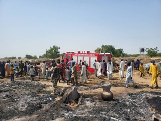 Gobara ta hallaka mutum 2 a sansanin ’yan gudun hijira a Borno